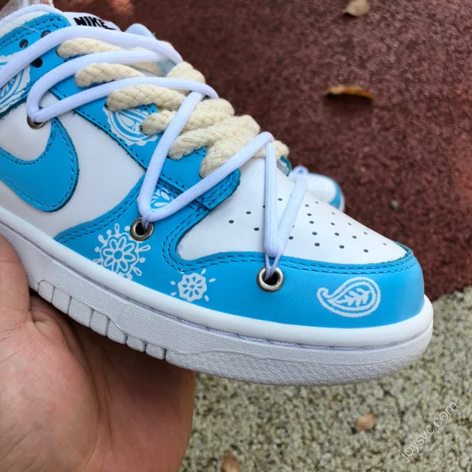 Nike Dunk Low White Blue Paisley DD1503-109