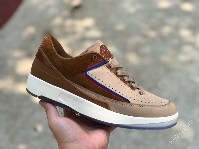 Titan x Air Jordan 2 Low WMNS Brown Low-Top Sneaker