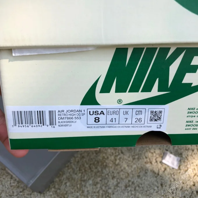 Travis Scott x Nike Air Jordan 1 Low Green White Sneakers DM7866-