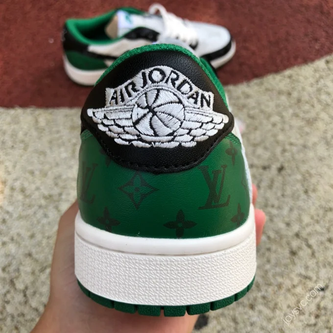 Travis Scott x Nike Air Jordan 1 Low Green White Sneakers DM7866-