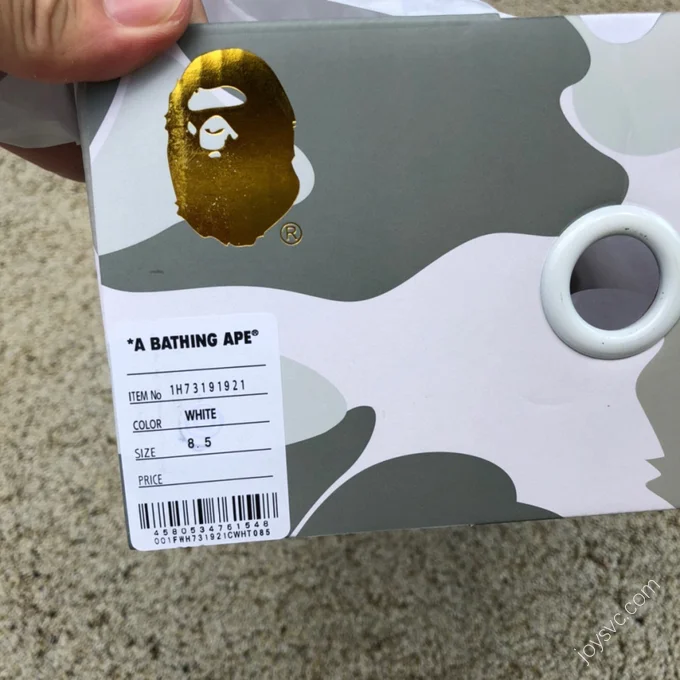 BAPE STA SK8 Silver White