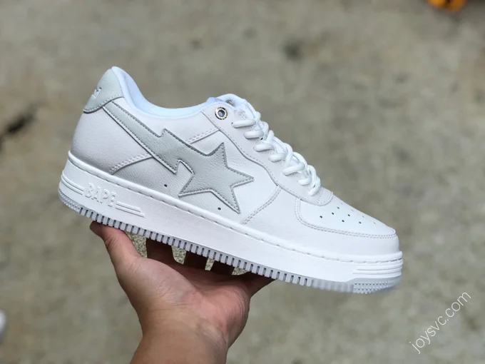 BAPE STA SK8 Silver White