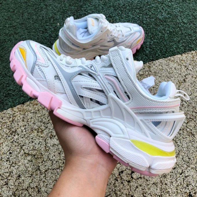 Balenciaga Track 2.0 Yellow Pink White