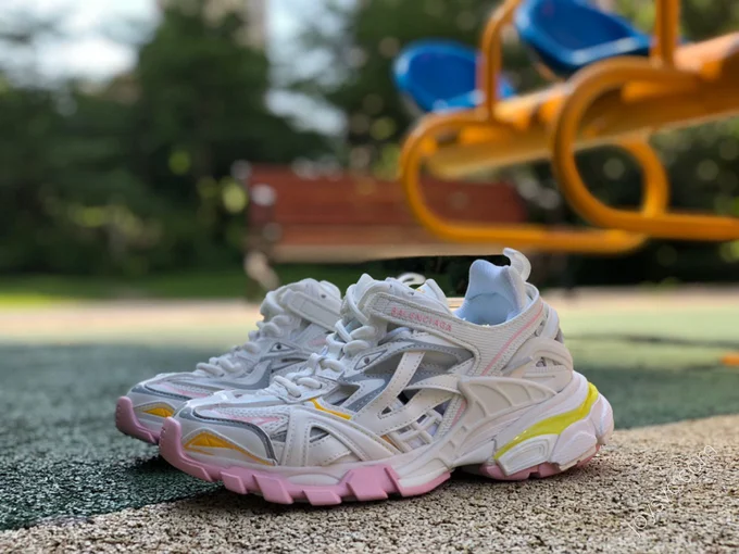 Balenciaga Track 2.0 Yellow Pink White