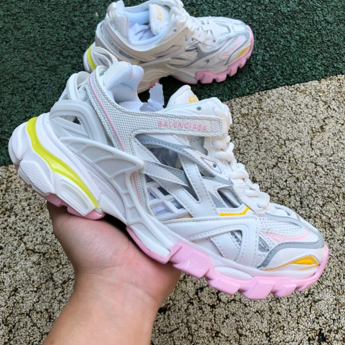 Balenciaga Track 2.0 Yellow Pink White