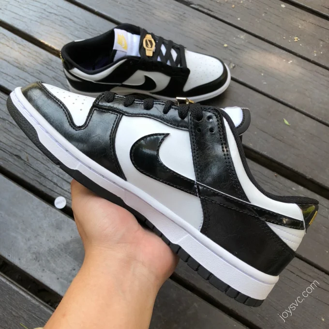 Nike Dunk Low Retro Black White Gold DR9511-100