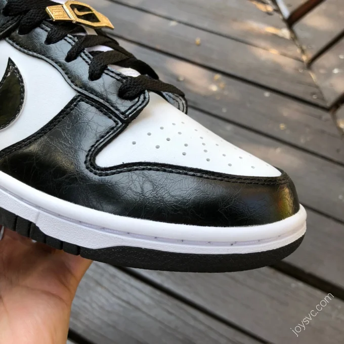 Nike Dunk Low Retro Black White Gold DR9511-100