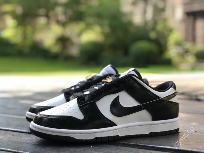 Nike Dunk Low Retro Black White Gold DR9511-100