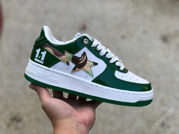 BAPE STA SK8 Green Grey White