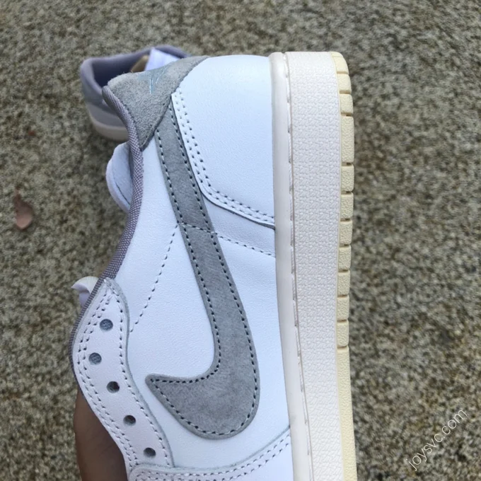 Travis Scott x Air Jordan 1 Low Beige Grey Sneakers CZ0790-100