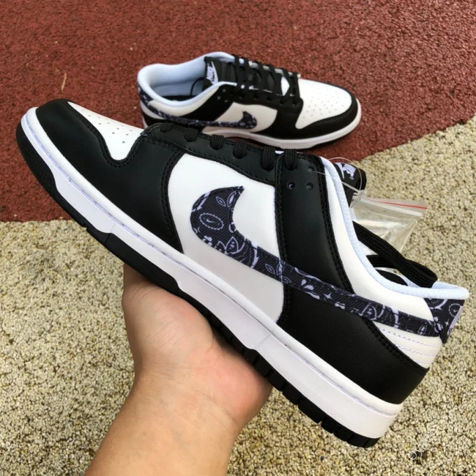 Nike Dunk Low Black White Paisley DH4401-100