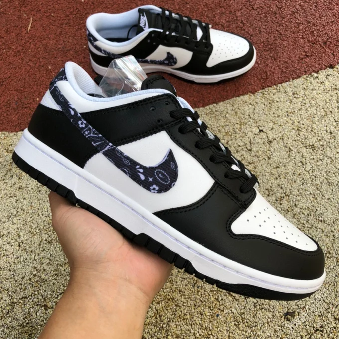 Nike Dunk Low Black White Paisley DH4401-100