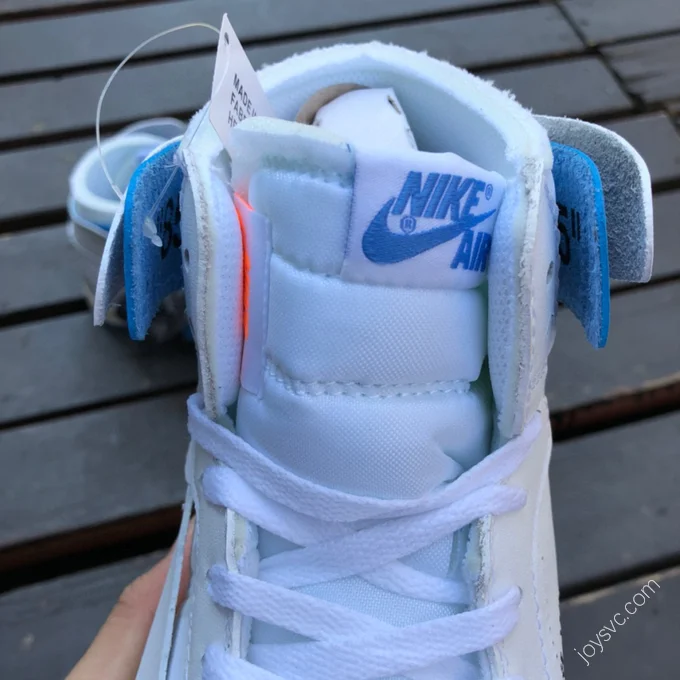 Off-White x Air Jordan 1 White Blue Sneakers 50818-168