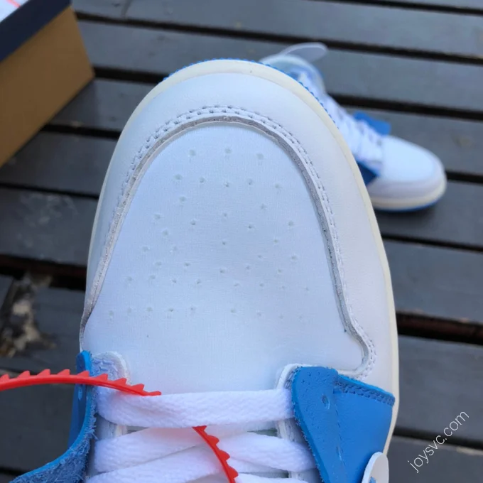 Off-White x Air Jordan 1 White Blue Sneakers 50818-168