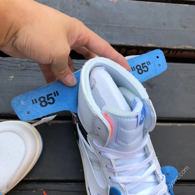 Off-White x Air Jordan 1 White Blue Sneakers 50818-168