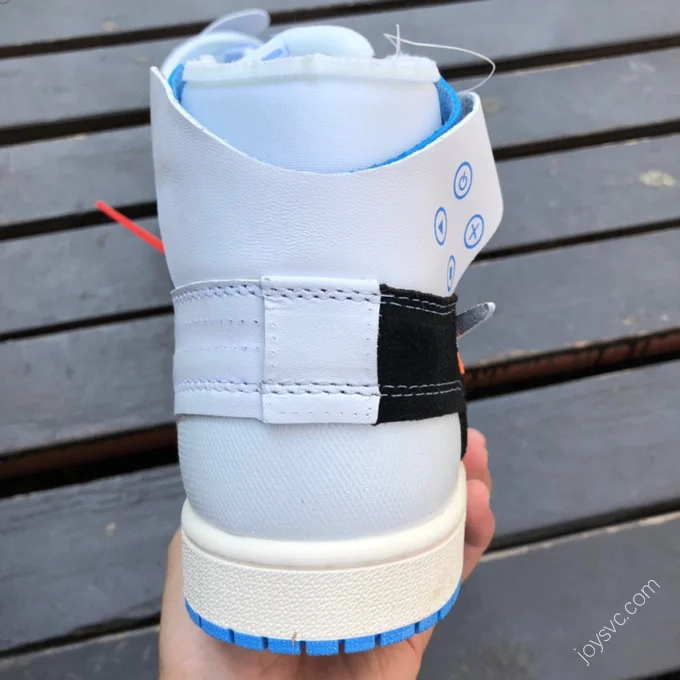 Off-White x Air Jordan 1 White Blue Sneakers 50818-168