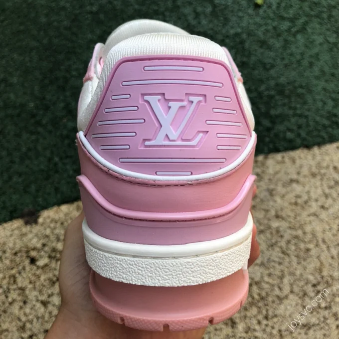 LOUIS VUITTON Trainer White Pink