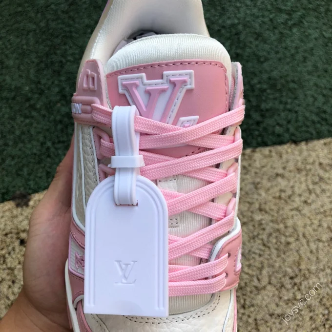 LOUIS VUITTON Trainer White Pink