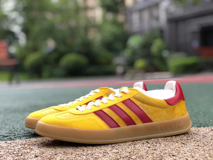 Adidas x Gucci Gazelle Red Yellow