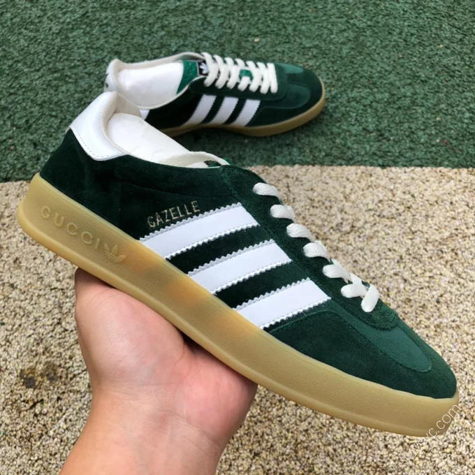 Adidas x Gucci Gazelle Green White