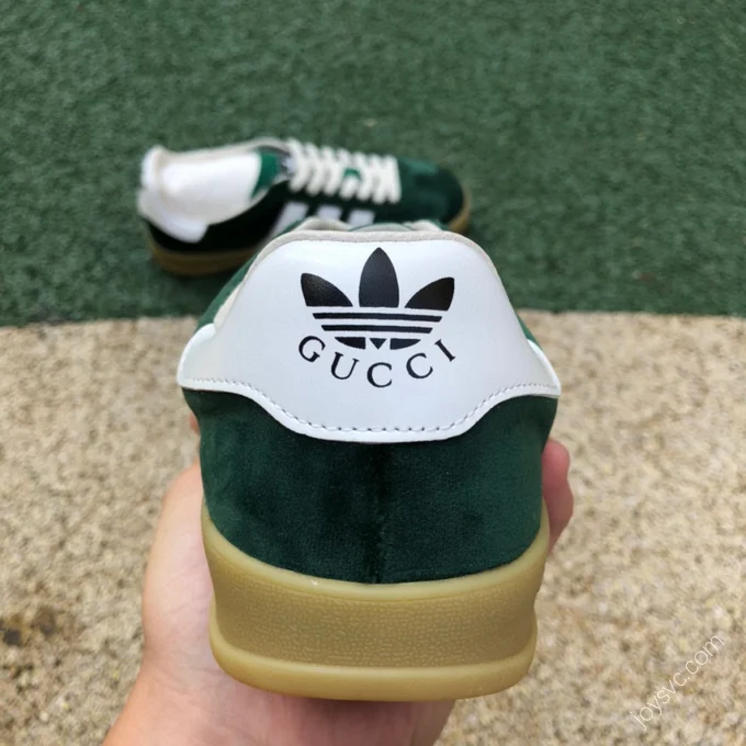 Adidas x Gucci Gazelle Green White