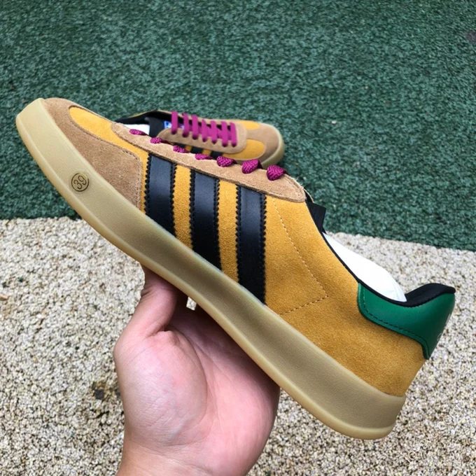 Adidas x Gucci Gazelle Yellow Pink