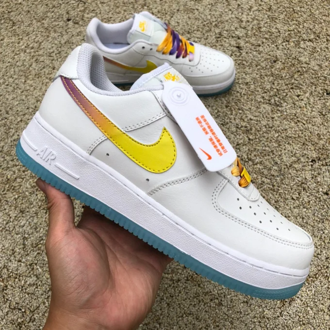 Nike Air Force 1 Low '07 White/Yellow Crystal Sole CD6699-110