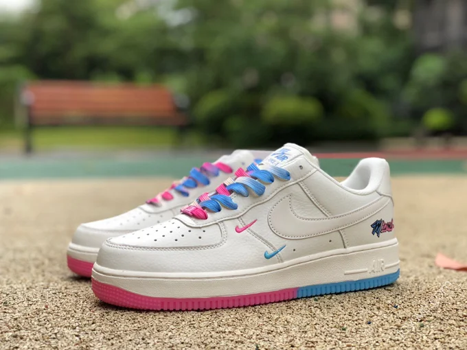 Nike Air Force 1 Low White/Blue/Pink KU0902-112