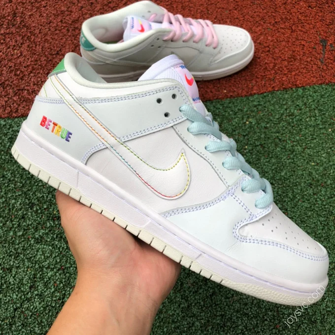 Nike SB Dunk Low White Rainbow DR4876-100