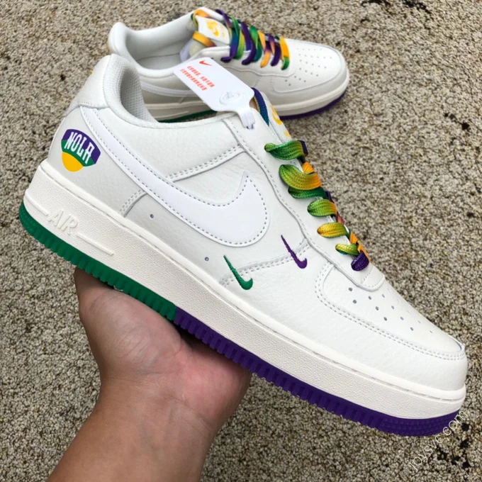 Nike Air Force 1 Low White/Green/Purple TF8896-303