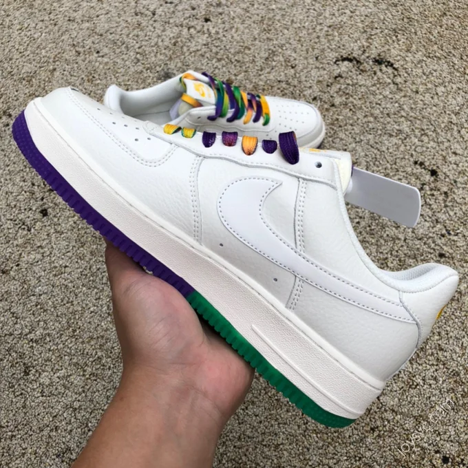 Nike Air Force 1 Low White/Green/Purple TF8896-303