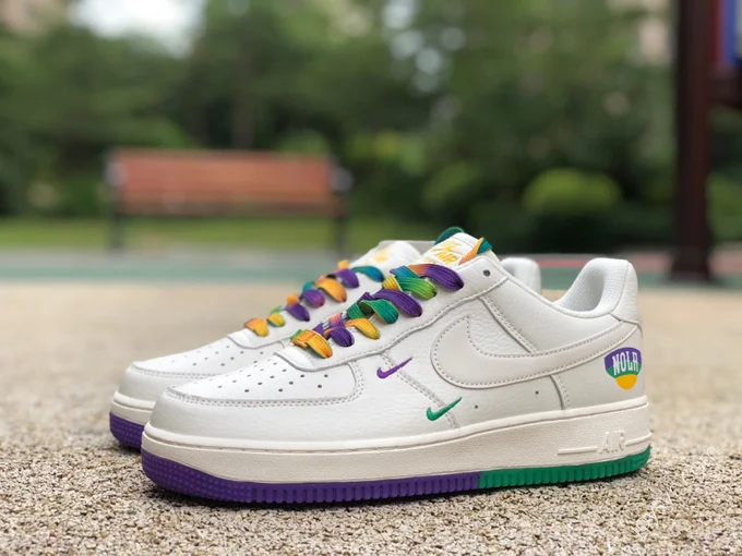 Nike Air Force 1 Low White/Green/Purple TF8896-303