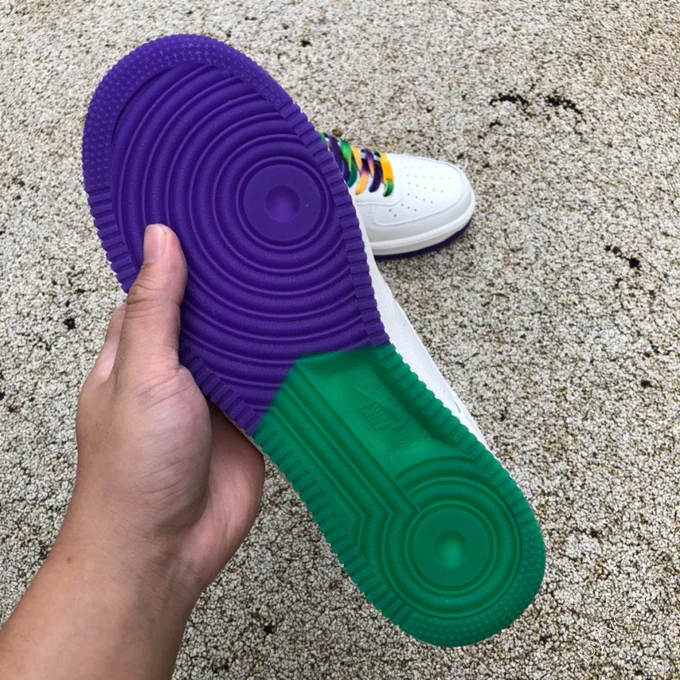 Nike Air Force 1 Low White/Green/Purple TF8896-303