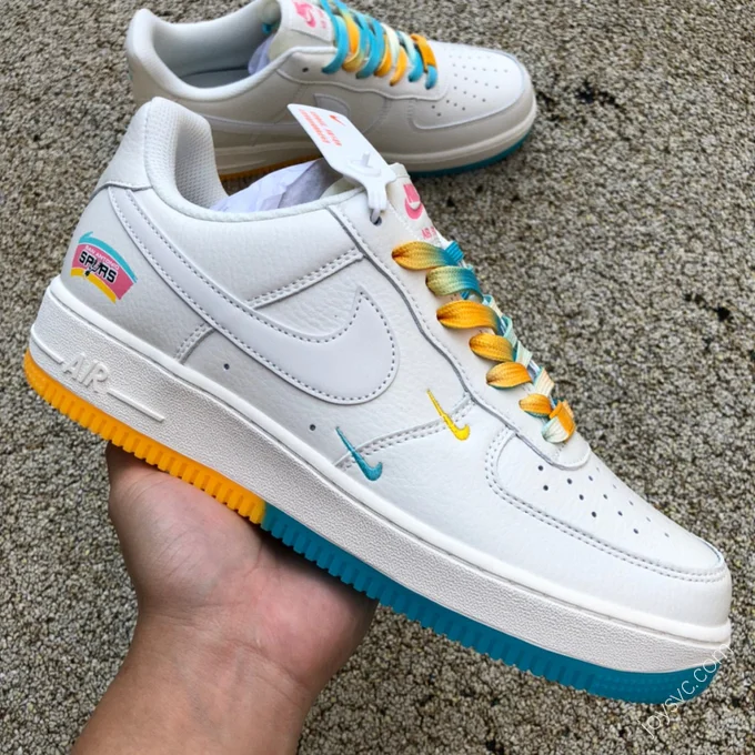 Nike Air Force 1 Low White/Blue/Yellow SA5696-123