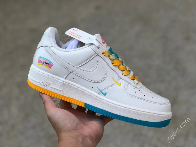 Nike Air Force 1 Low White/Blue/Yellow SA5696-123