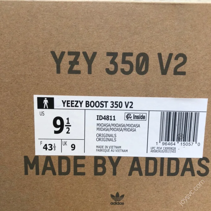 Adidas Yeezy Boost 350 V2 Black Grey Orange ID4811