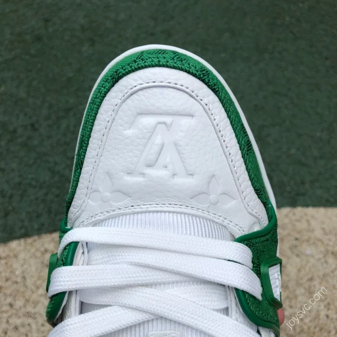 LOUIS VUITTON Trainer White Green