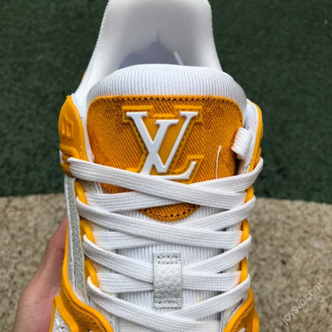 LOUIS VUITTON Trainer White Yellow