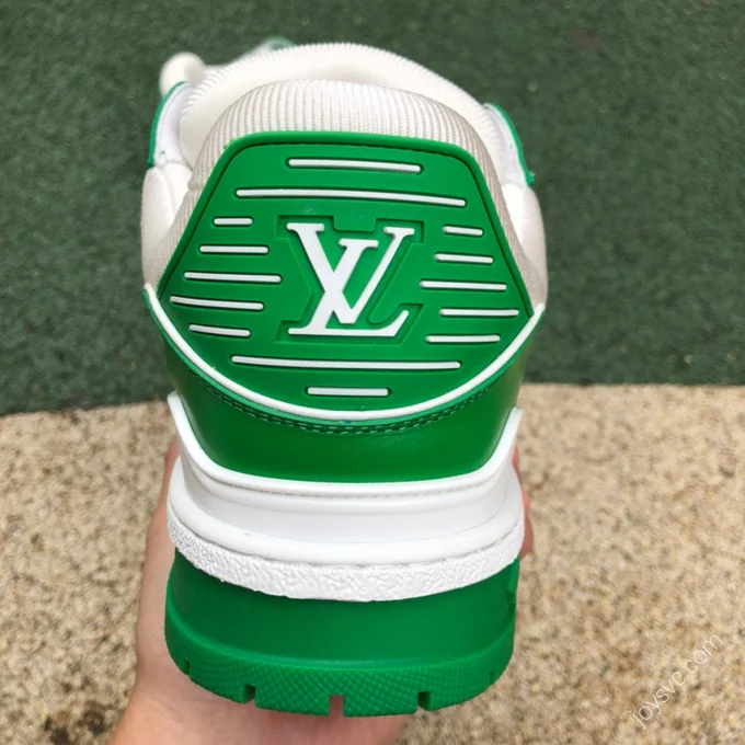 LOUIS VUITTON Trainer White Green