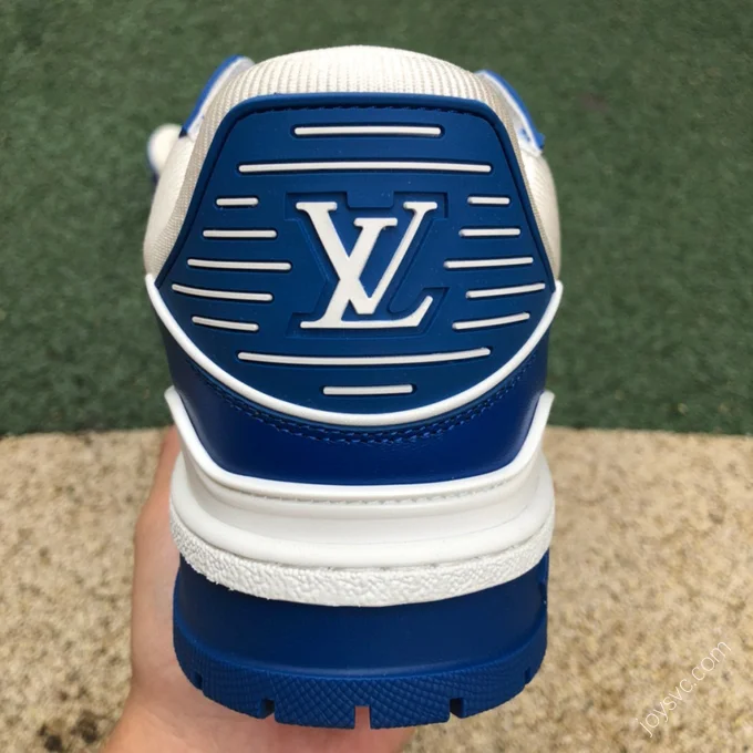 LOUIS VUITTON Trainer White Blue