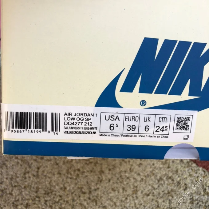 Travis Scott x Air Jordan 1 Low White Blue DQ4277-212