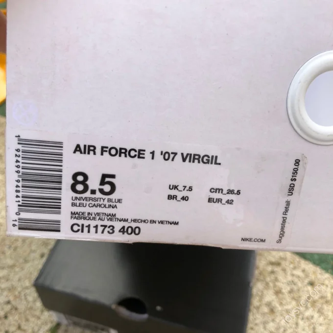 Nike Air Force 1 x Off-White Blue CI1173-400