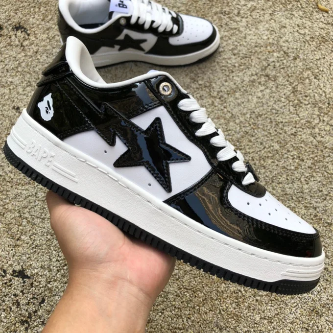 BAPE STA SK8 Black White