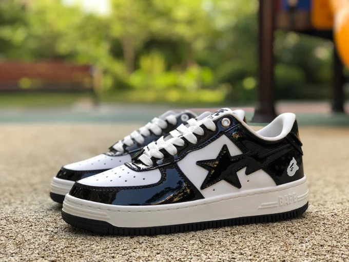 BAPE STA SK8 Black White