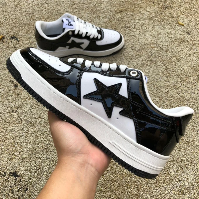 BAPE STA SK8 Black White