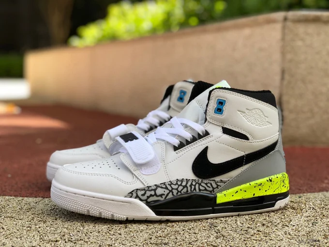 Air Jordan Legacy 312 White Black Neon Green High High-Top Sneaker AQ4160-107