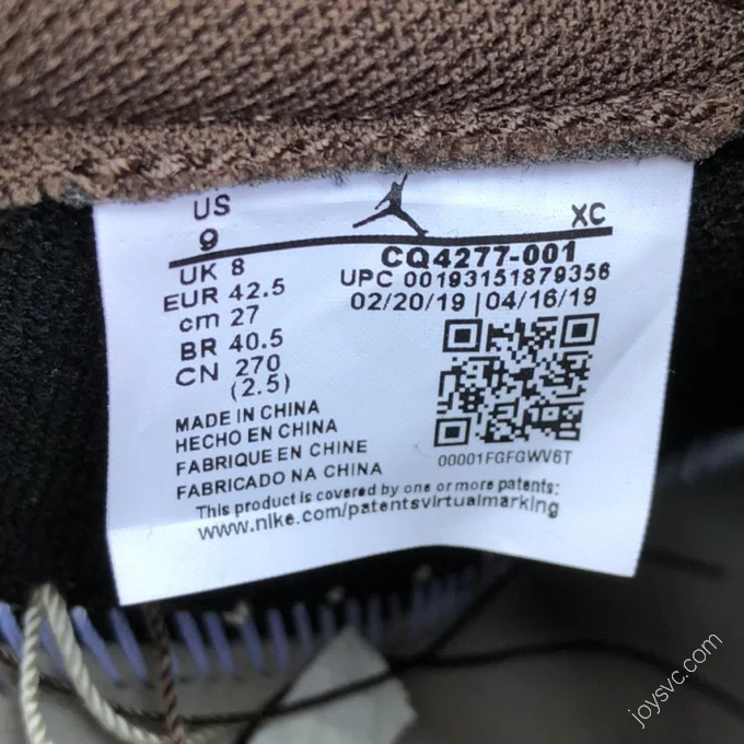 Travis Scott x Air Jordan 1 Low Brown CQ4277-001