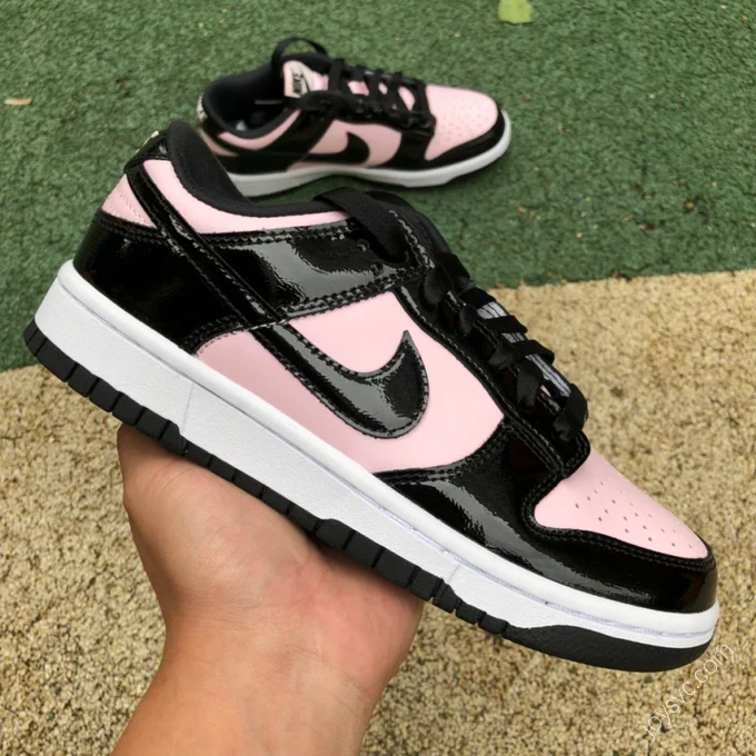 Nike Dunk Low ESS Black Pink Patent DJ9955-600