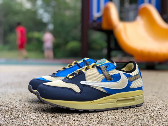 Nike Air Max 1 Travis Scott Black Yellow Blue DO9392-600