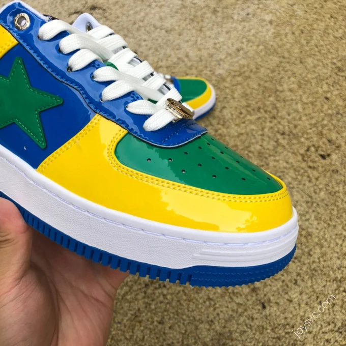 BAPE STA SK8 Yellow Green Blue